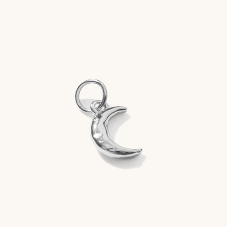 Tiny Moon Pendant Silver